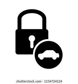 Padlock related many functions icon