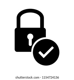 Padlock related many functions icon