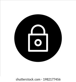 Padlock rounded icon filled style