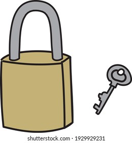 Padlock safe and secure crime prevention image illustration