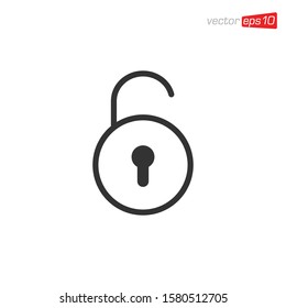 Padlock Secure Icon Design Vector