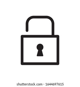 Plantilla vectorial de icono seguro Padlock