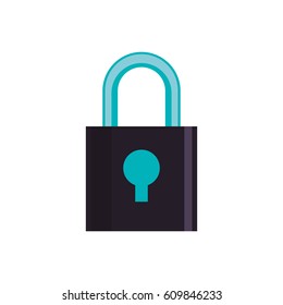Padlock security device vector illustration graphic design