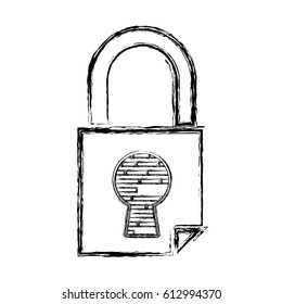 padlock security digital