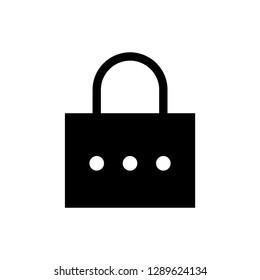 padlock security favorites icon vector