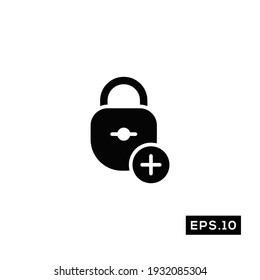 Icono de Seguridad de bloqueo. Plantilla de ilustración de vectores de iconos bloqueados para Web y móvil