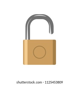 padlock - security icon vector