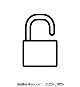 padlock - security icon vector
