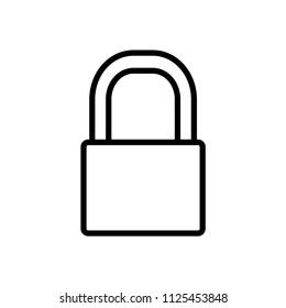 padlock - security icon vector