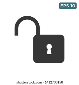 padlock - security icon vector design template