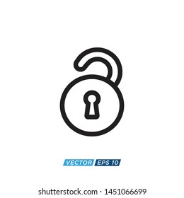 Padlock Security Icon Vector Design Illustration 