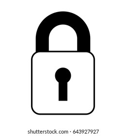 padlock security isolated icon