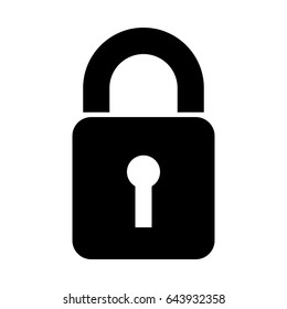 padlock security isolated icon