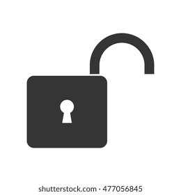padlock security lock isolated