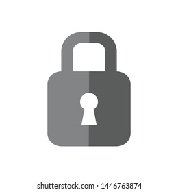 padlock security lock template, design icon technology protection element