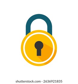Padlock, security, safety – vector icon	