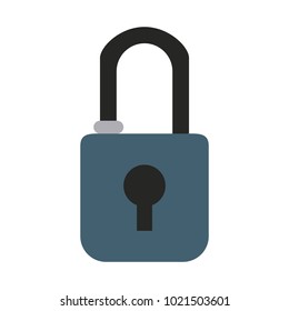 Padlock security symbol