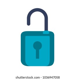Padlock security symbol
