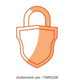 Padlock security symbol