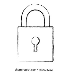 Padlock security symbol