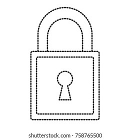 Padlock security symbol