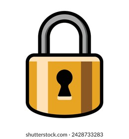 candado, concepto de seguridad, ilustración vectorial