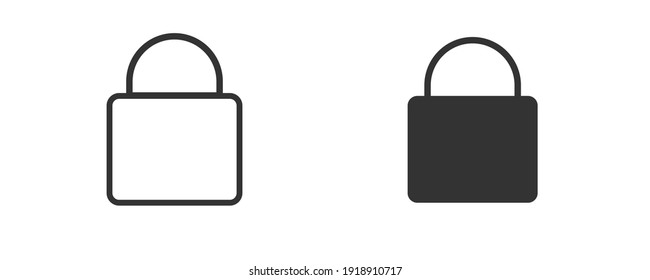 icono de conjunto de candados aislado en fondo blanco