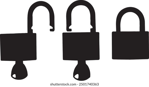 
padlock set .Pride banner. Vector graphic file. isolated. Transparent