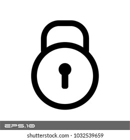 padlock shape icon logo