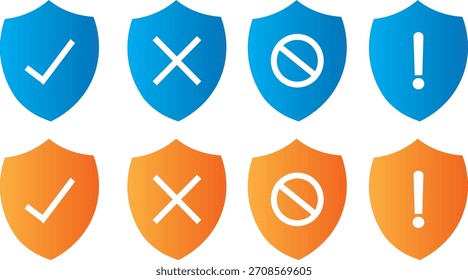 Padlock e conjunto de ícones de linha de escudo., Ícone de escudo para conceitos de elementos de segurança e proteção, coleção de arte de linha de símbolos de proteção e segurança, estilo de linha de traçado diferente,
