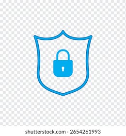 ícone pictograma do escudo do cadeado modelo do logotipo