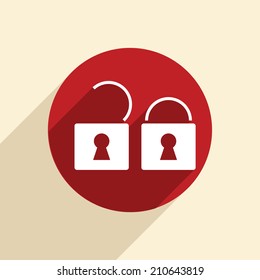 padlock sign.