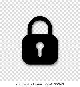 Señal de bloqueo. Bloquear icono de desbloqueo. Ilustración vectorial.
