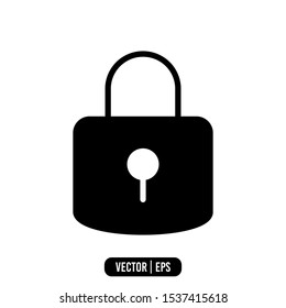 Padlock SImple Icon Vector Design