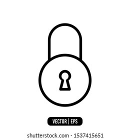 Padlock SImple Icon Vector Design
