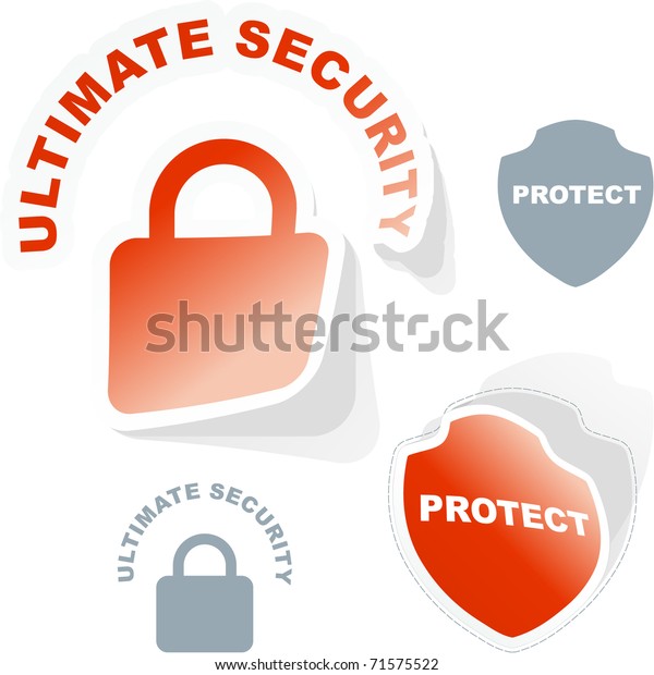 Padlock Sticker Vector Illustration Stock Vector (Royalty Free ...