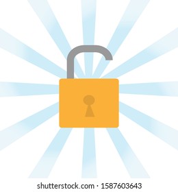 padlock with a symbol design