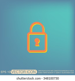 padlock symbol icon