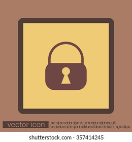 padlock symbol icon