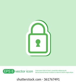 padlock symbol icon