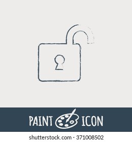 padlock symbol icon