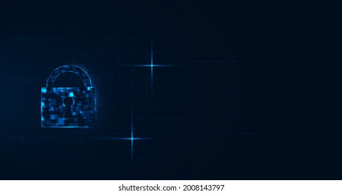 The padlock symbol represents the protection of information from others. which explains the importance of keeping data safe.