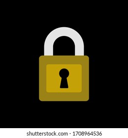 Icono de signo de símbolo Padlock. Icono Padlock para seguridad y bloqueo. Icono de candado de privacidad, código y contraseña. Ilustración de un sistema de seguridad utilizando un icono de candado.