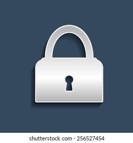 Padlock symbol. Vector illustration