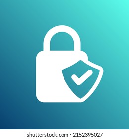 Padlock System, Security Concept Flat Vector Icon