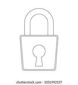 Padlock unlock symbol