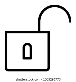 padlock unlock web icon