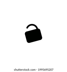 Padlock unlocked vector simple icon perfect design