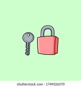 Padlock vector design, icon of lock for security purpose, eps vector