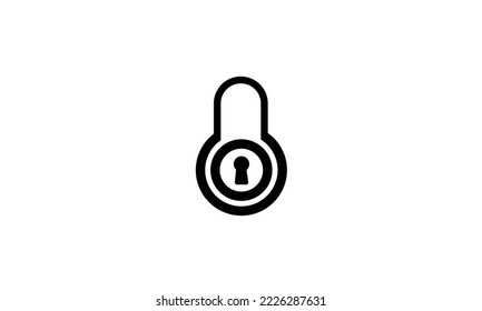 icono de color de glifo vector de candado